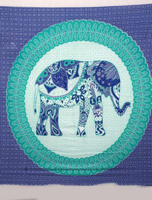 Elephant Sarong Blue & Teal