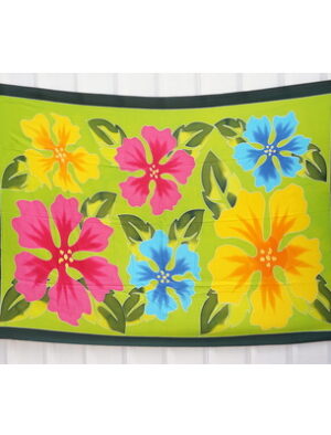 Black Multi Flower Sarongs for Sale