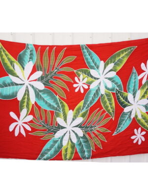 Red Flowers Sarong and Beach wrap for Men