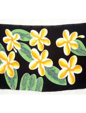 Black Hand Painted Bikini Wraps