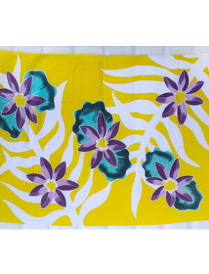Yellow Purple Flower Sarong For Sale Online Buy The Best Sarongs