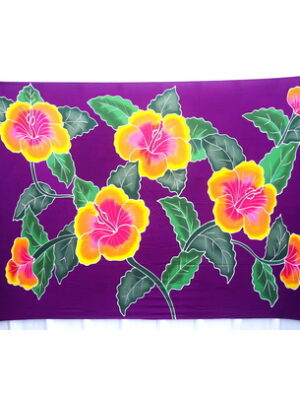 Purple Flower Vine Sarong Wraps