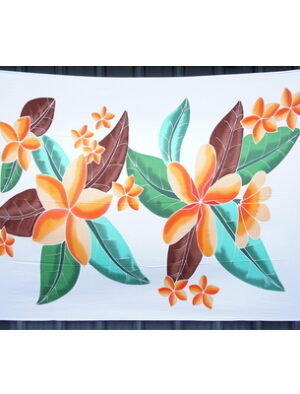 Big White Flower Sarong