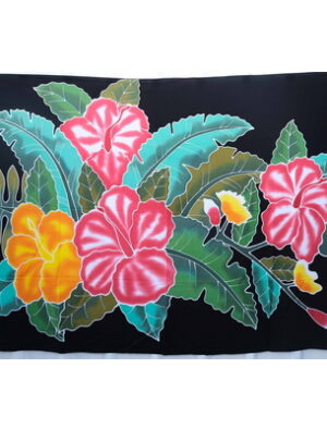 Cheap Sarong for sale black w/ Big Flowers
