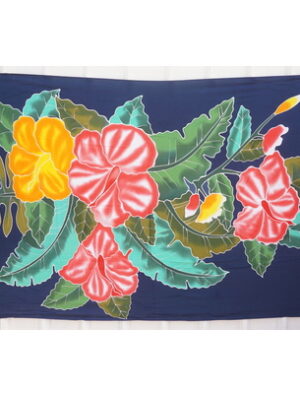 Navy Blue Sarongs with big flowers