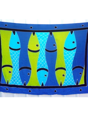 Best Blue fish Sarong Wrap For Sale
