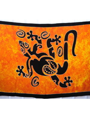 Big Orange Gecko Sarong for men