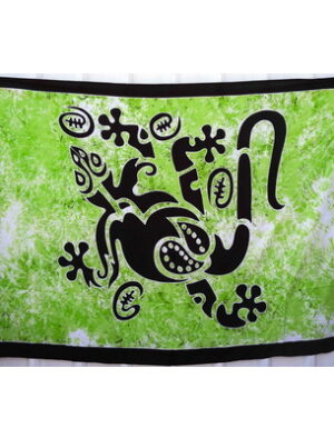Big Green Gecko Sarong For The Beach
