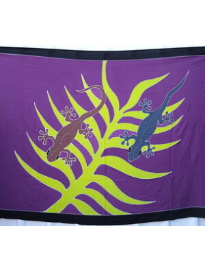 Purple 2 Gecko Sarong